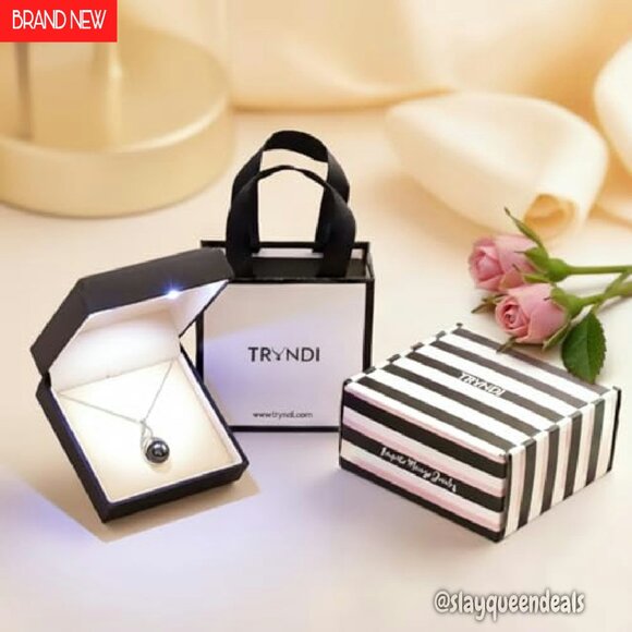 Tahitian Black Pearl Necklace 11-12mm Adjustable Chain Luxury Gift - Picture 5 of 7